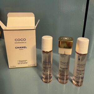 COCO CHANEL Mademoiselle - purse size perfume TWIST & SPRAY - REFILLS ONLY !!